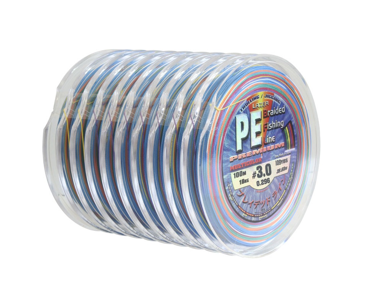 Плетено влакно PE Braid Multicolour - 100 m