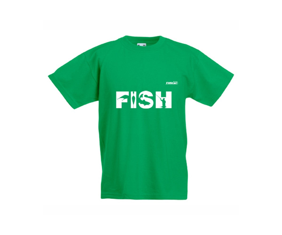 Тениска FISH детска, зелена
