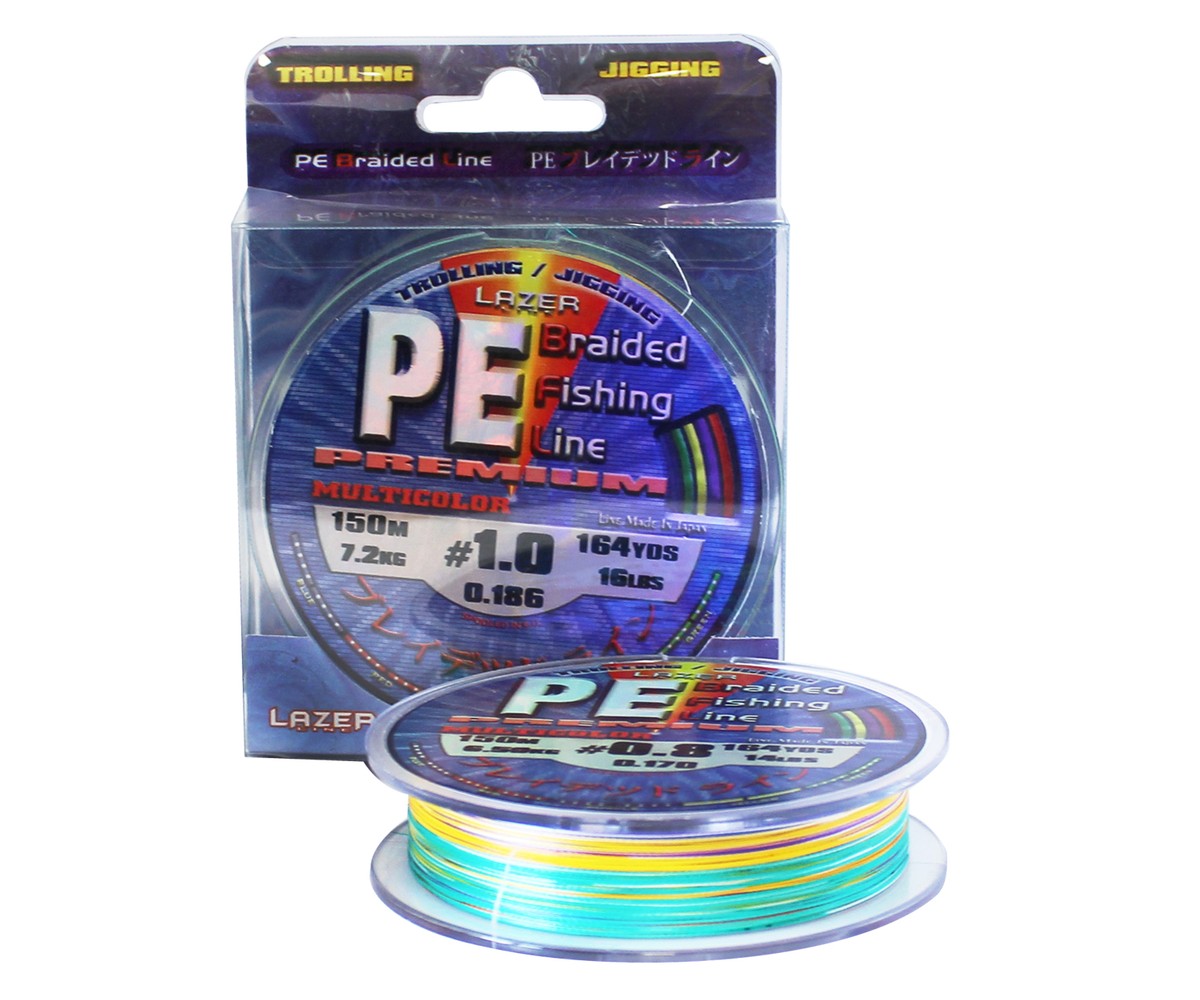 Плетено влакно Lazer PE Braid Multicolour - 150 m
