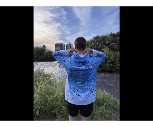 Слънцезащитна блуза с качулка и цип SeaBuzz Ocean