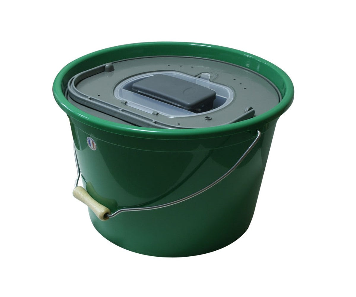 Кофа за жива стръв 25 литра кръгла+помпа