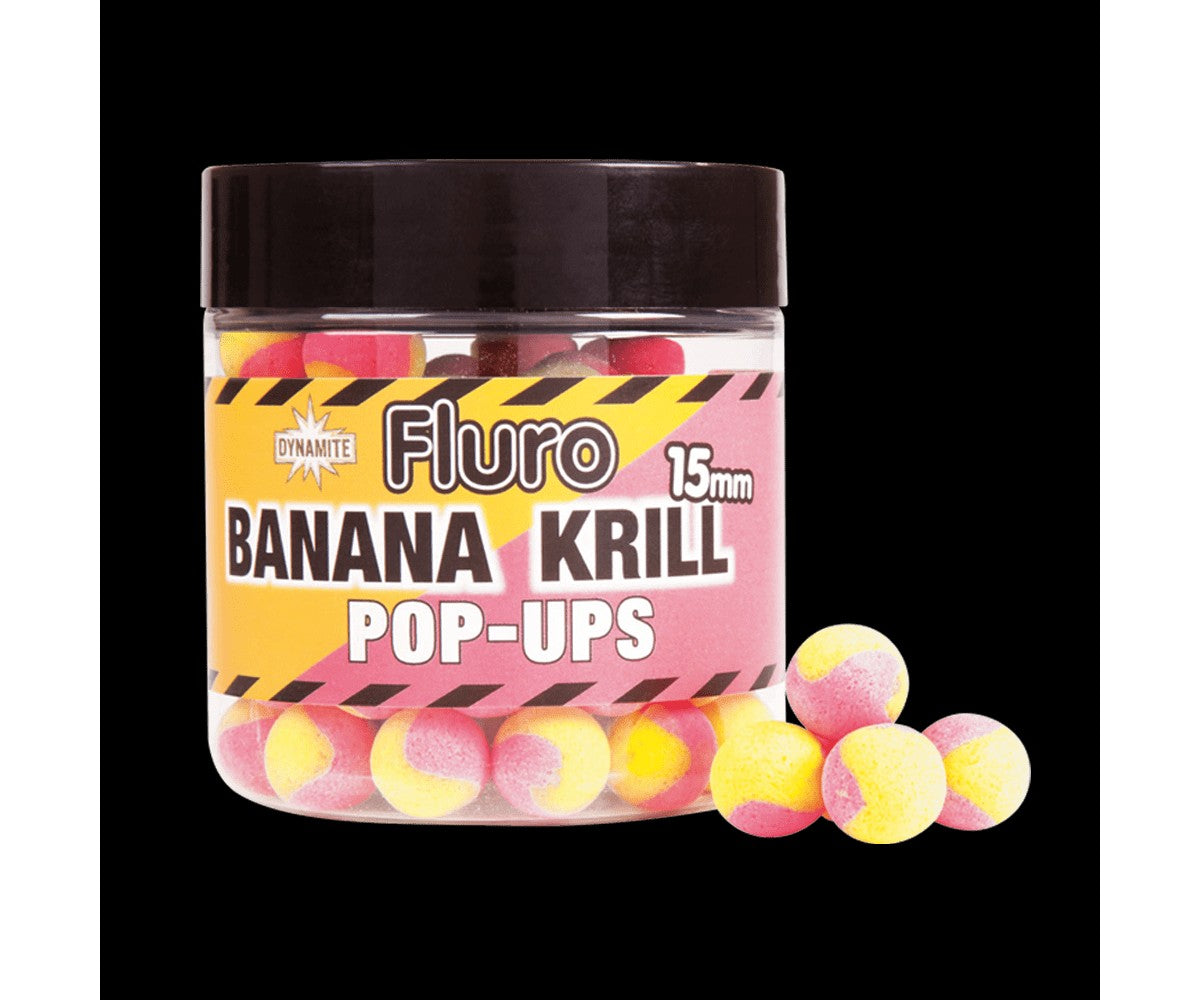 Плуващи топчета DB Boilie Pop Ups Two Tone - Bananas & Krill