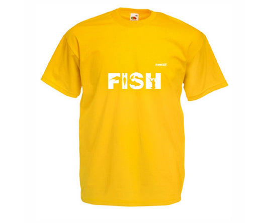 Тениска FISH мъжка, жълта