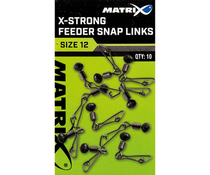 Вирбел с карабинка Matrix X-Strong Feeder Bead Snap Link