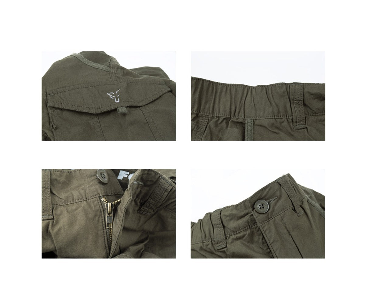 Къси панталони Fox Collection Green & Silver Combat Shorts