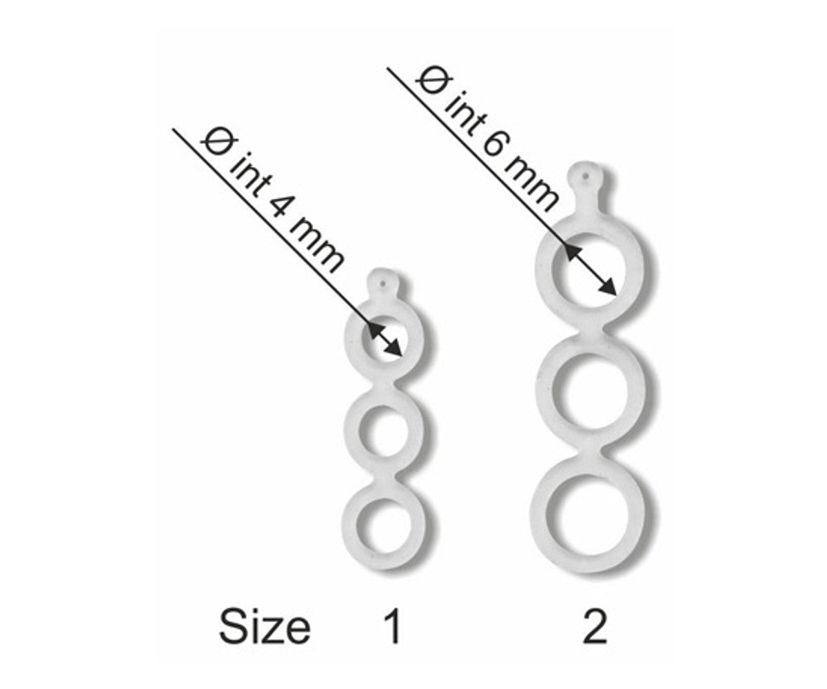 Арт.722-1 силиконов косъм троен за пелети