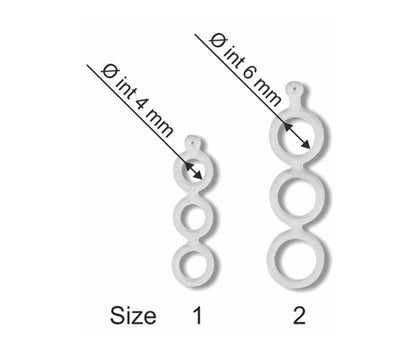 Арт.722-1 силиконов косъм троен за пелети
