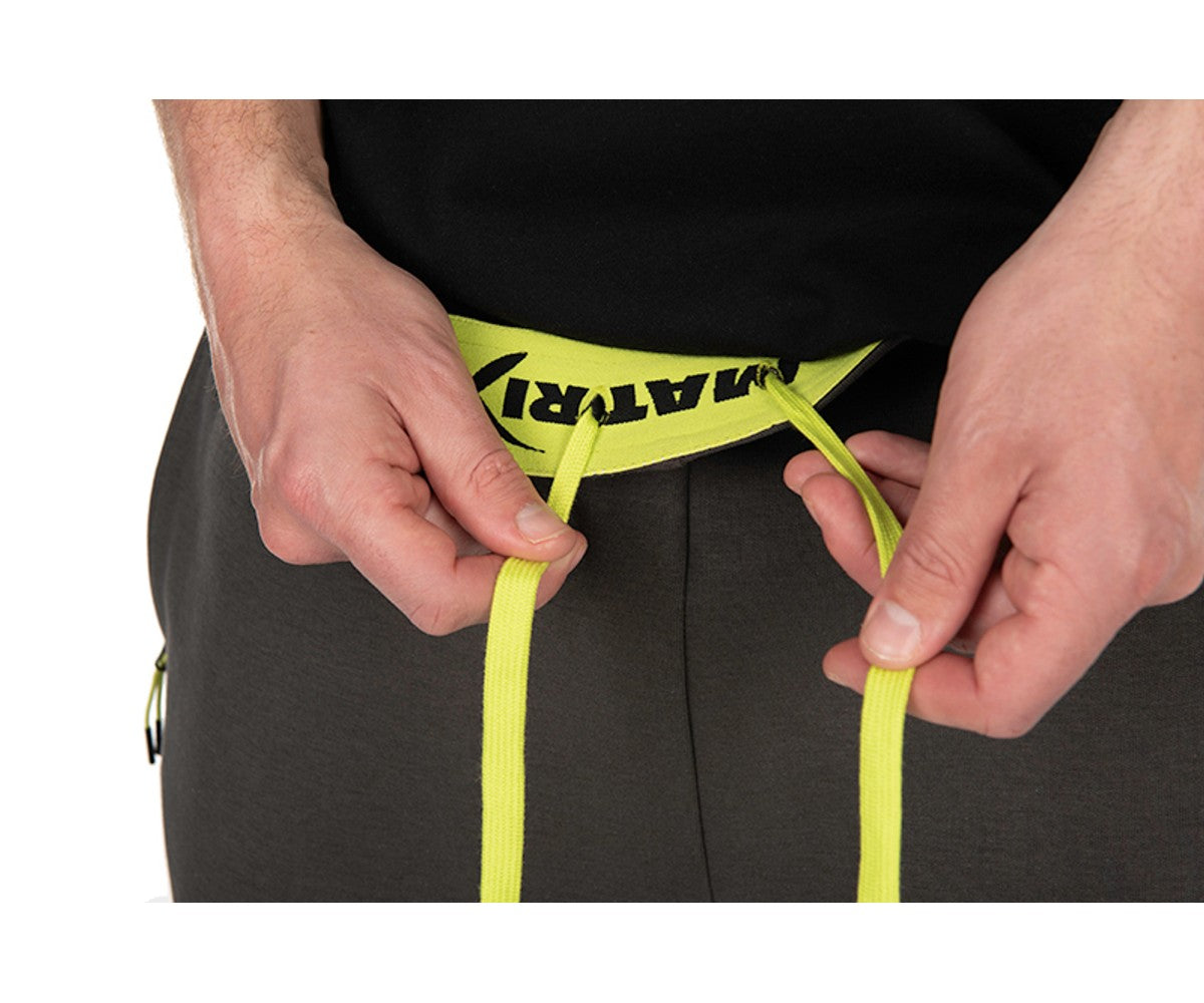 Къси панталони Matrix Jogger Shorts, Dark Grey / Lime