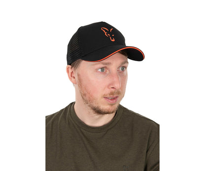 Шапка Fox Collection Trucker Cap Black & Orange