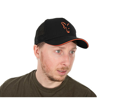 Шапка Fox Collection Trucker Cap Black & Orange
