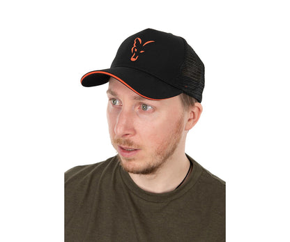 Шапка Fox Collection Trucker Cap Black & Orange