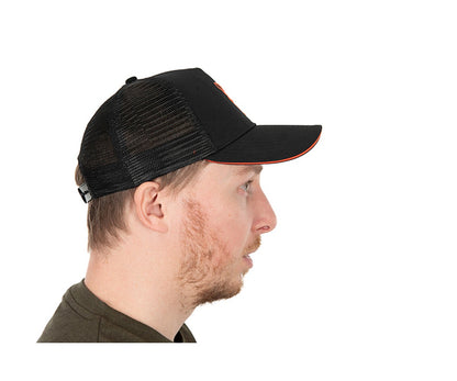 Шапка Fox Collection Trucker Cap Black & Orange