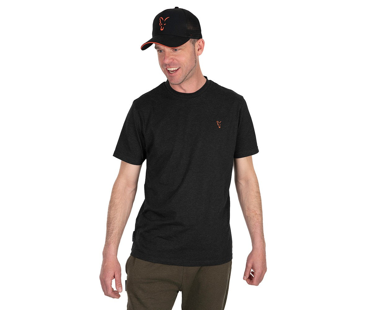Тениска Fox Collection T-Shirt Black/Orange