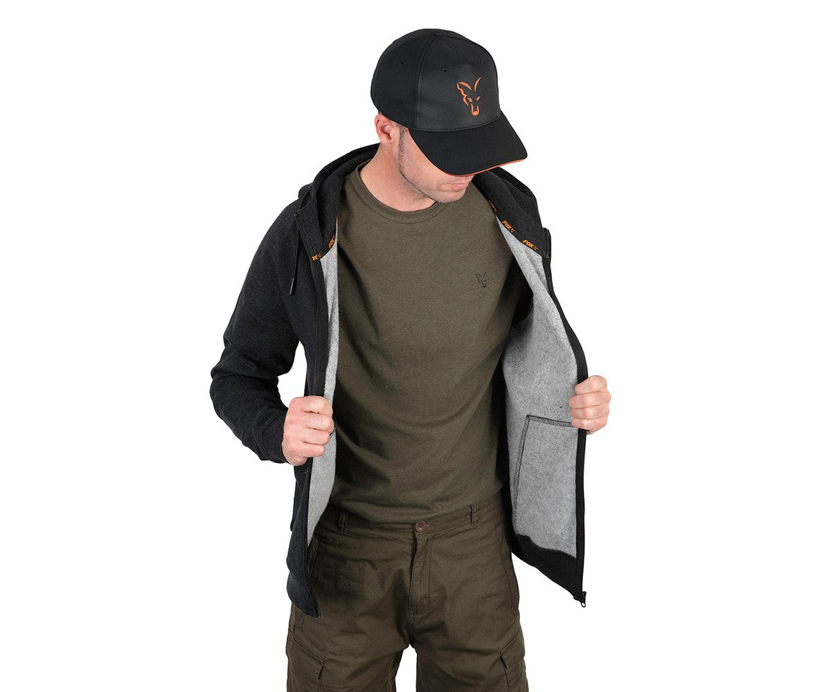 Суичър Fox Collection LW Hoody Black & Orange