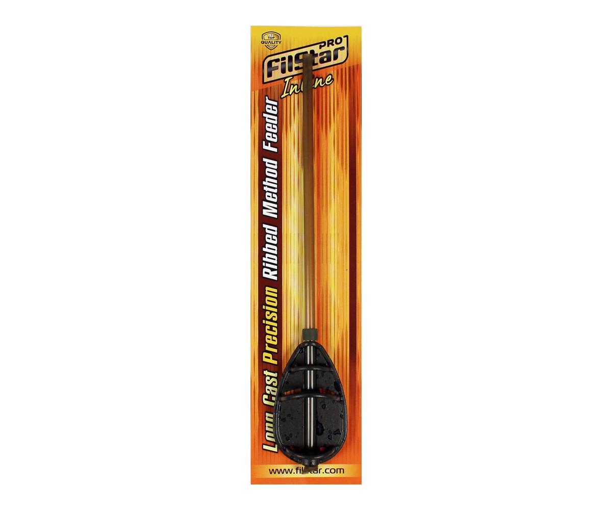 Фидер FilStar Long Cast Precision Ribbed Method Feeder Inline