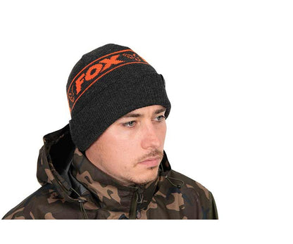 Шапка Fox Collection Beanie Hat - Black & Orange