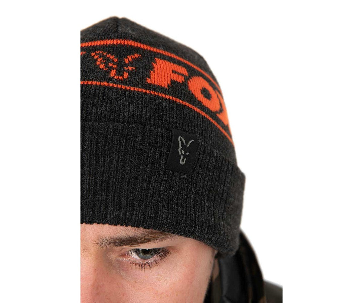 Шапка Fox Collection Beanie Hat - Black & Orange