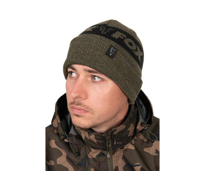 Шапка Fox Collection Beanie Hat - Green & Black