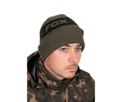 Шапка Fox Collection Beanie Hat - Green & Black
