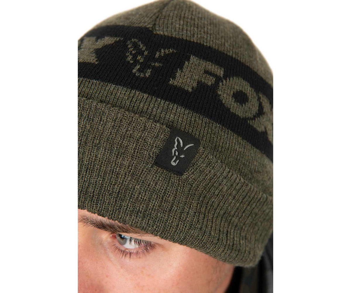 Шапка Fox Collection Beanie Hat - Green & Black