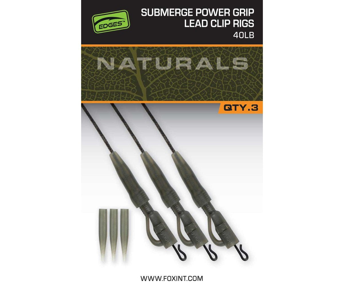 Монтаж Fox Naturals Submerge Power Grip Lead Clip Leaders