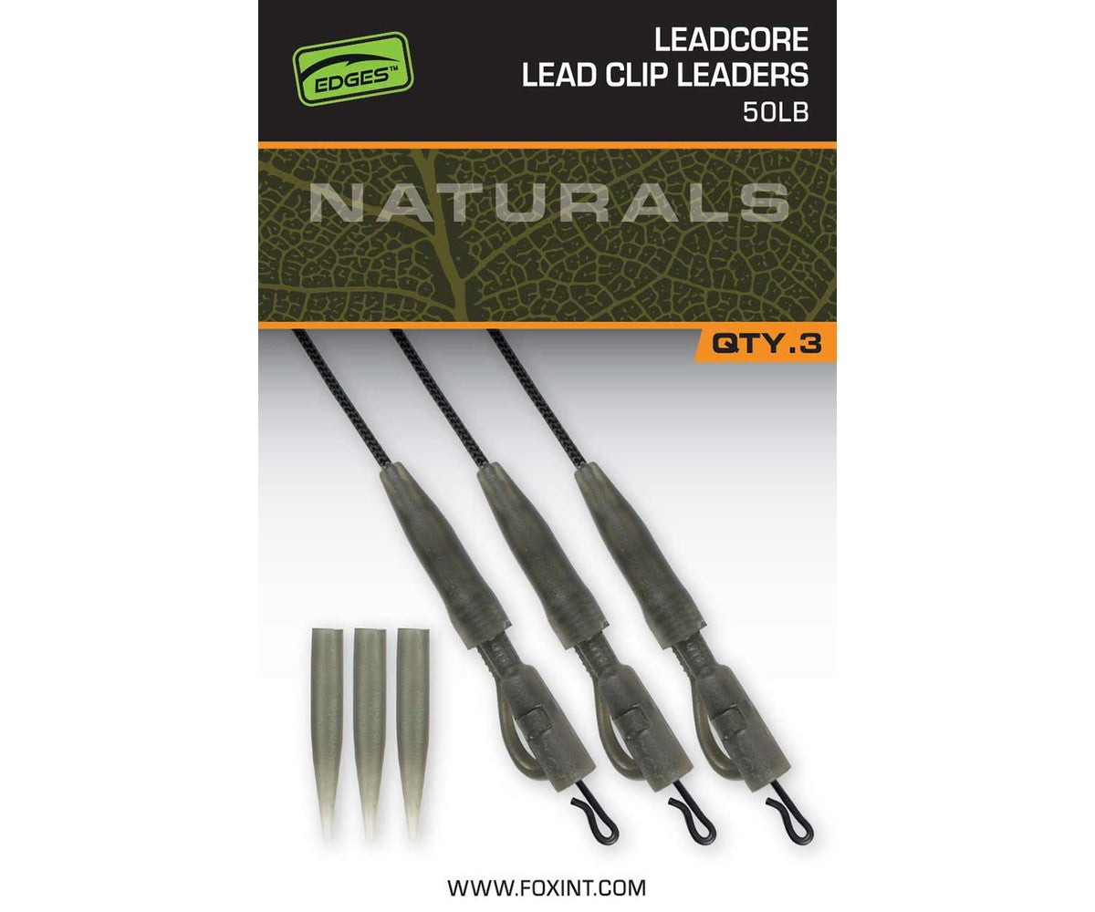 Готов монтаж Fox Edges Naturals Leadcore PG Lead Clip Leaders