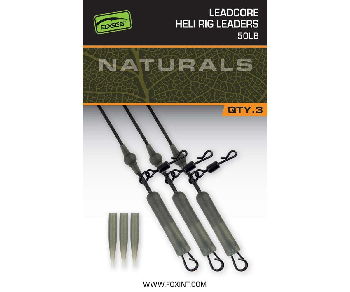 Готов монтaж Fox Edges Naturals Leadcore Heli Rig Leaders