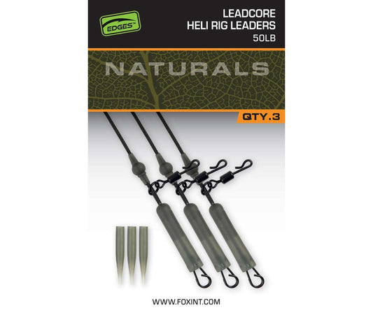 Готов монтaж Fox Edges Naturals Leadcore Heli Rig Leaders