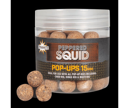 Плуващи топчета DB Peppered Squid Foodbait Pop-Ups