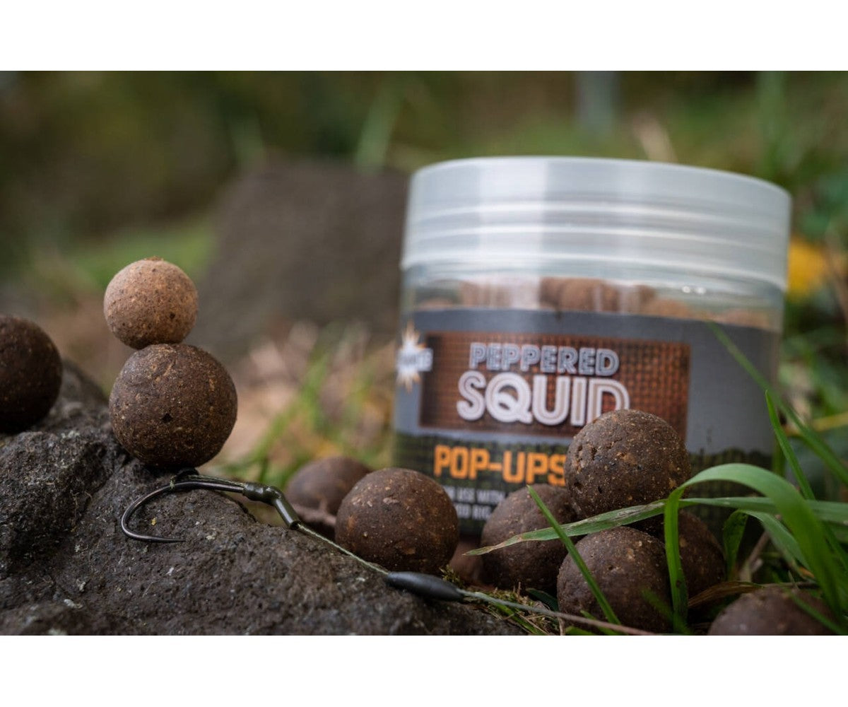 Плуващи топчета DB Peppered Squid Foodbait Pop-Ups