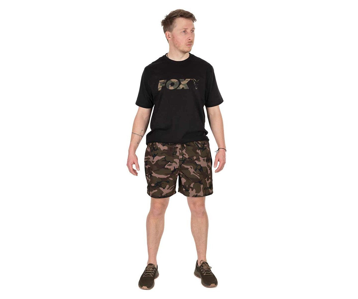 Къси панталони Fox Black/Camo LW Swim Shorts
