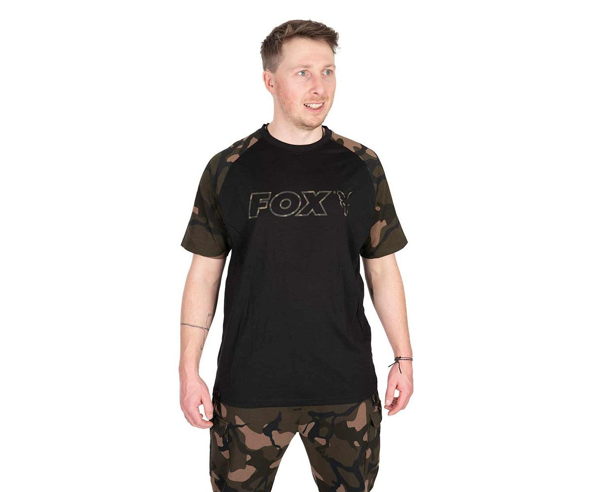 Тениска Fox Black/Camo Outline T-Shirt