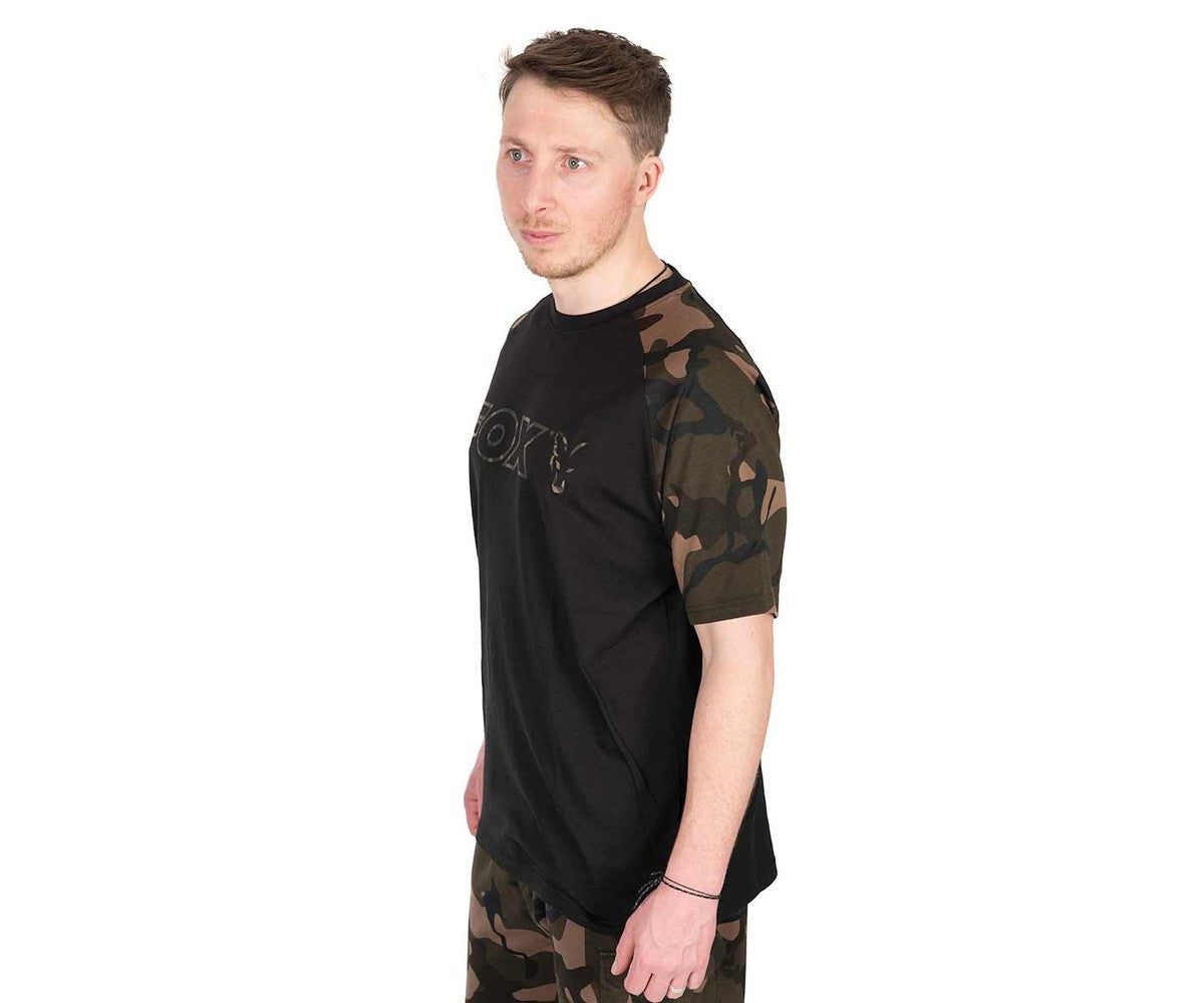 Тениска Fox Black/Camo Outline T-Shirt
