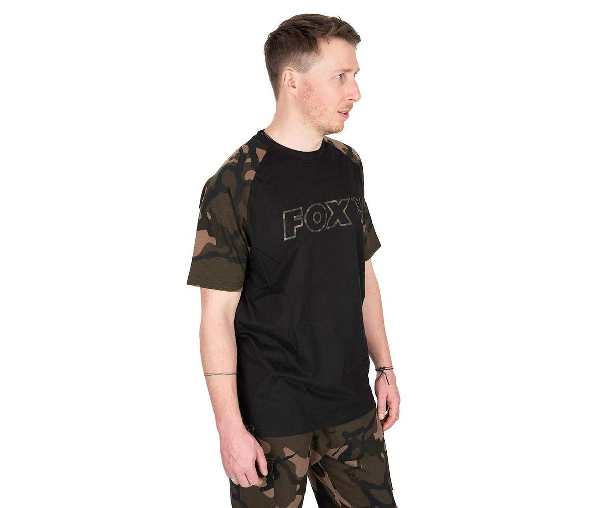 Тениска Fox Black/Camo Outline T-Shirt