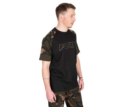 Тениска Fox Black/Camo Outline T-Shirt