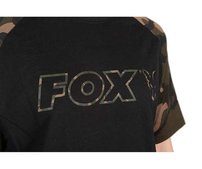Тениска Fox Black/Camo Outline T-Shirt