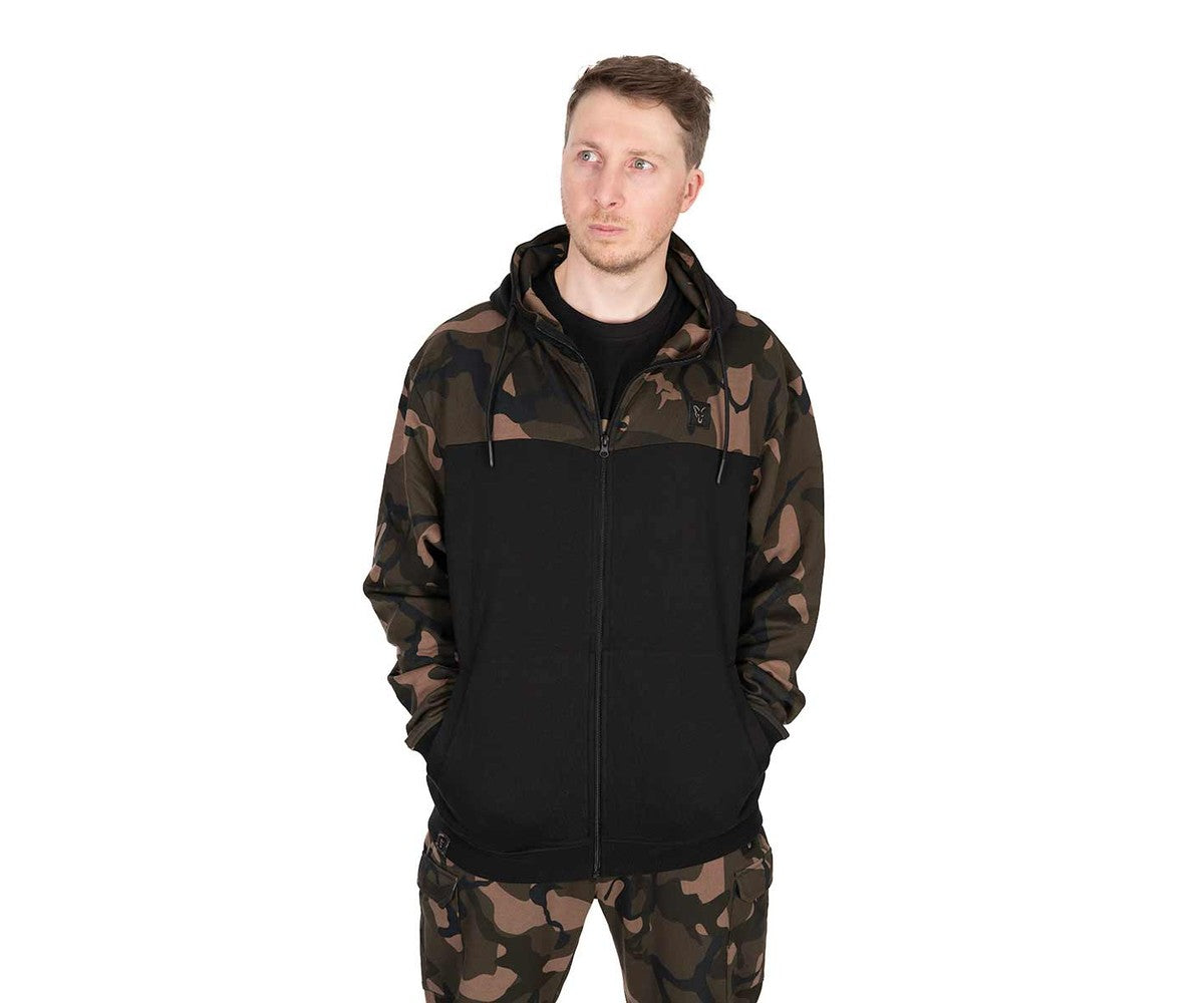 Суичър Fox LW BLack/Camo Split Zip Hoody