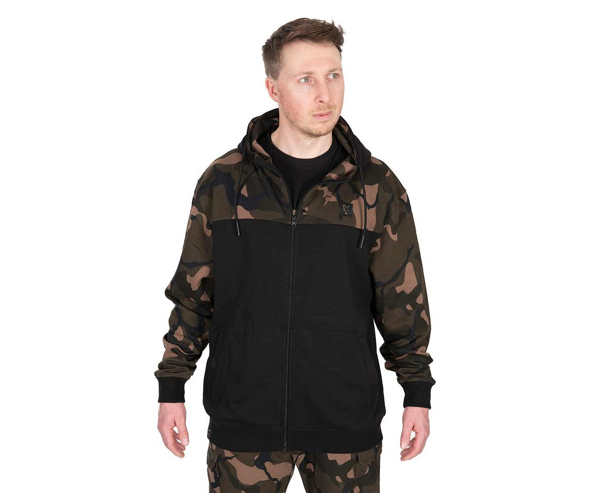 Суичър Fox LW BLack/Camo Split Zip Hoody