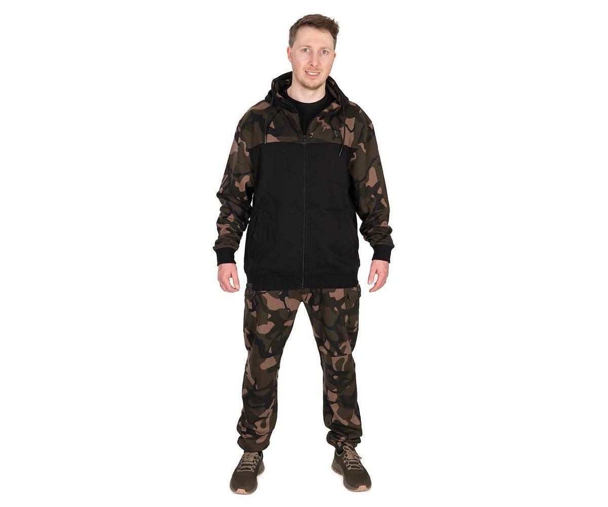 Суичър Fox LW BLack/Camo Split Zip Hoody