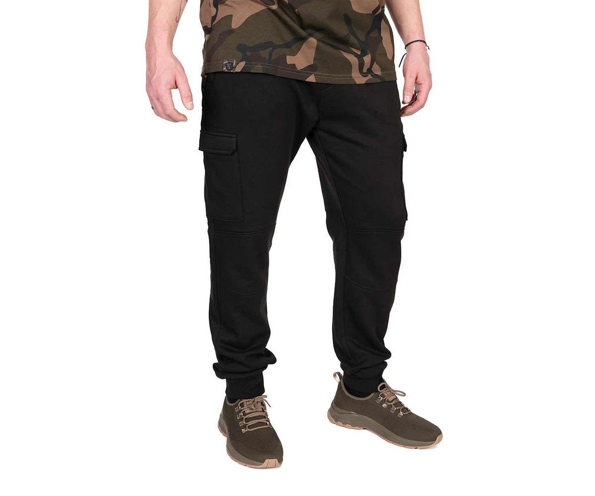 Панталон Fox LW Black/Camo Combat Joggers