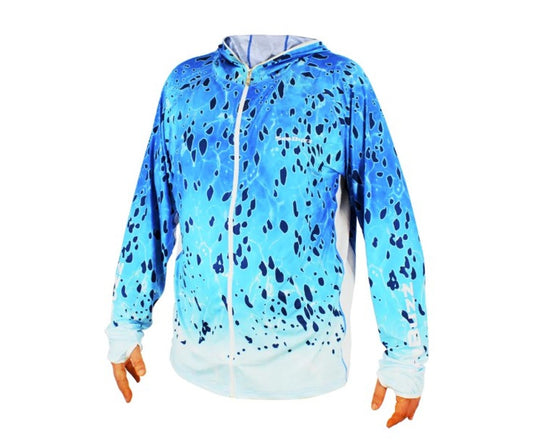 Слънцезащитна блуза с качулка и цип SeaBuzz Ocean