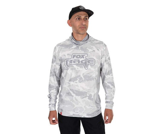 Слънцезащитна блуза Fox Rage UV Hooded Light Cam Top