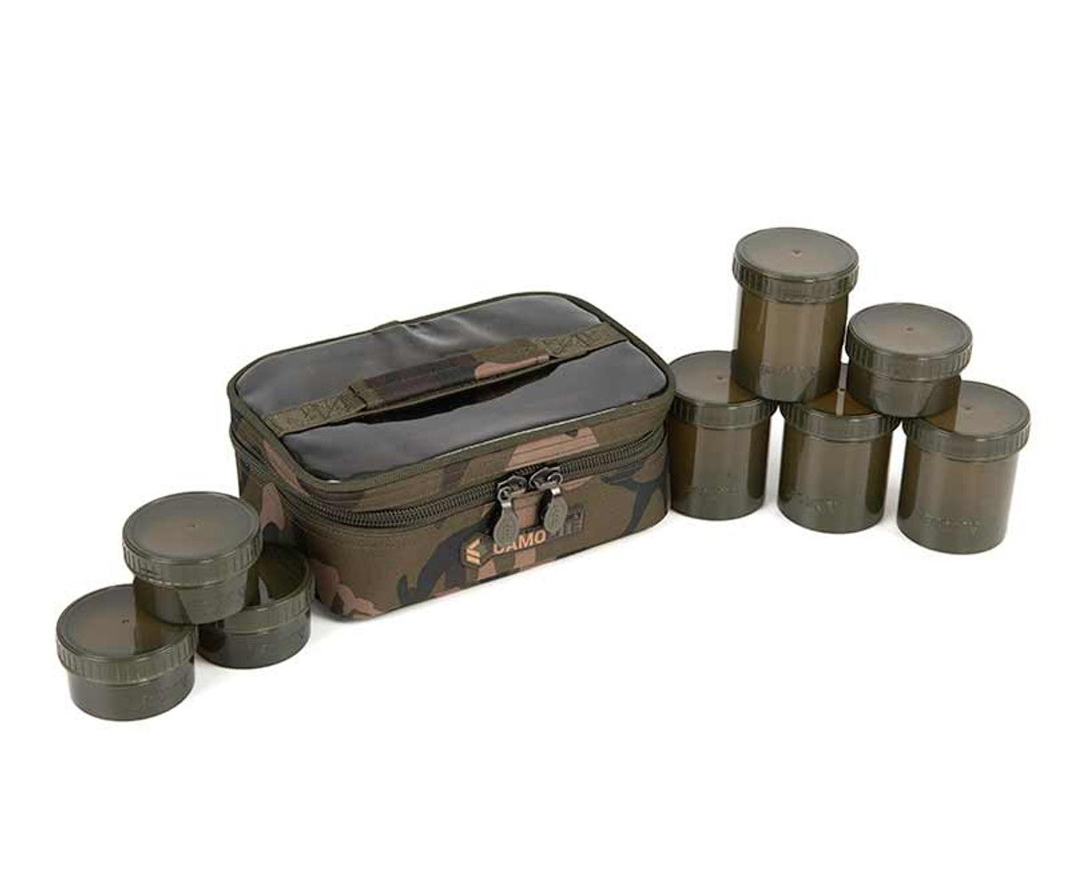 Органайзер за подхранки Fox Camolite 8 Pot Hookbait Case