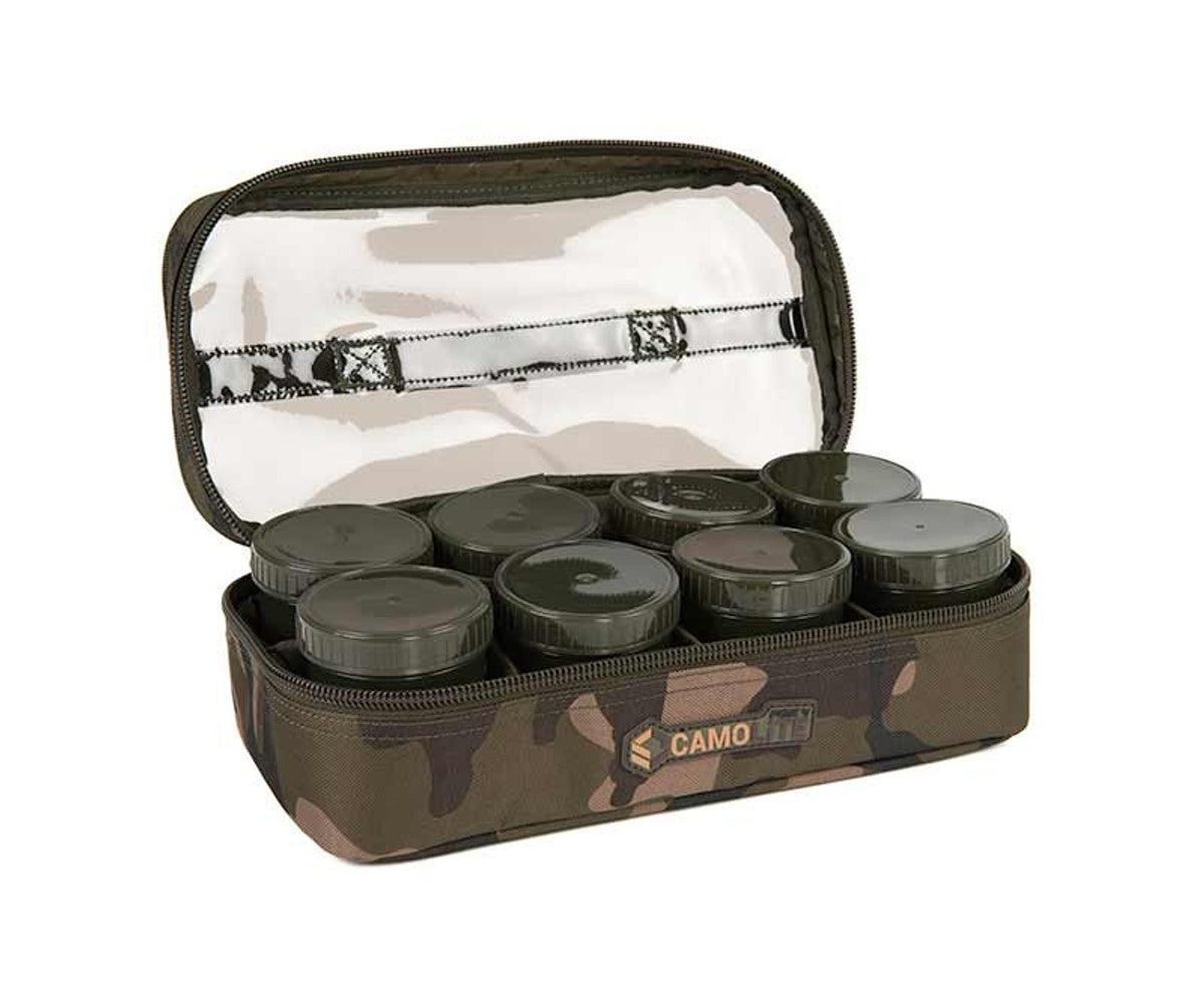 Органайзер за подхранки Fox Camolite 12 Pot Hookbait Case