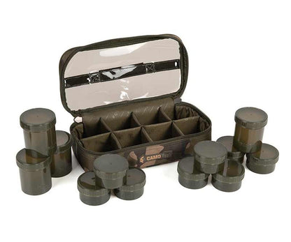 Органайзер за подхранки Fox Camolite 12 Pot Hookbait Case