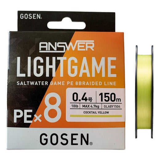 Плетено влакно Gosen Answer Light Game PE X8