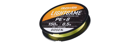 Плетено влакно Gosen Answer Light Game PE X8
