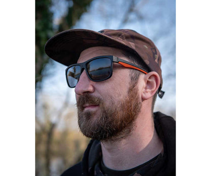 Очила Fox Collection Black & Orange Shades - Grey Lens
