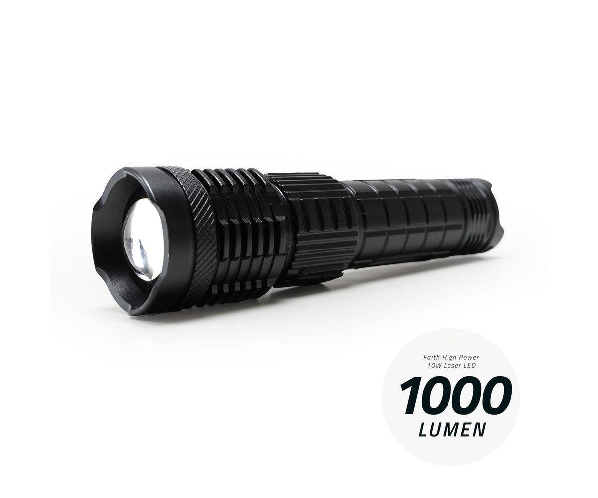 Фенер Faith High Power 10W Laser LED Flashlight Rechargeable
