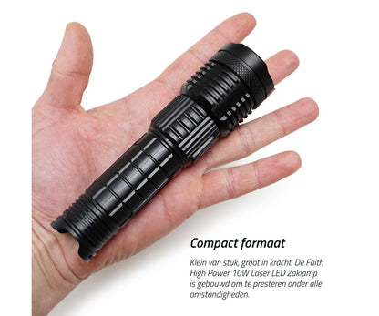 Фенер Faith High Power 10W Laser LED Flashlight Rechargeable